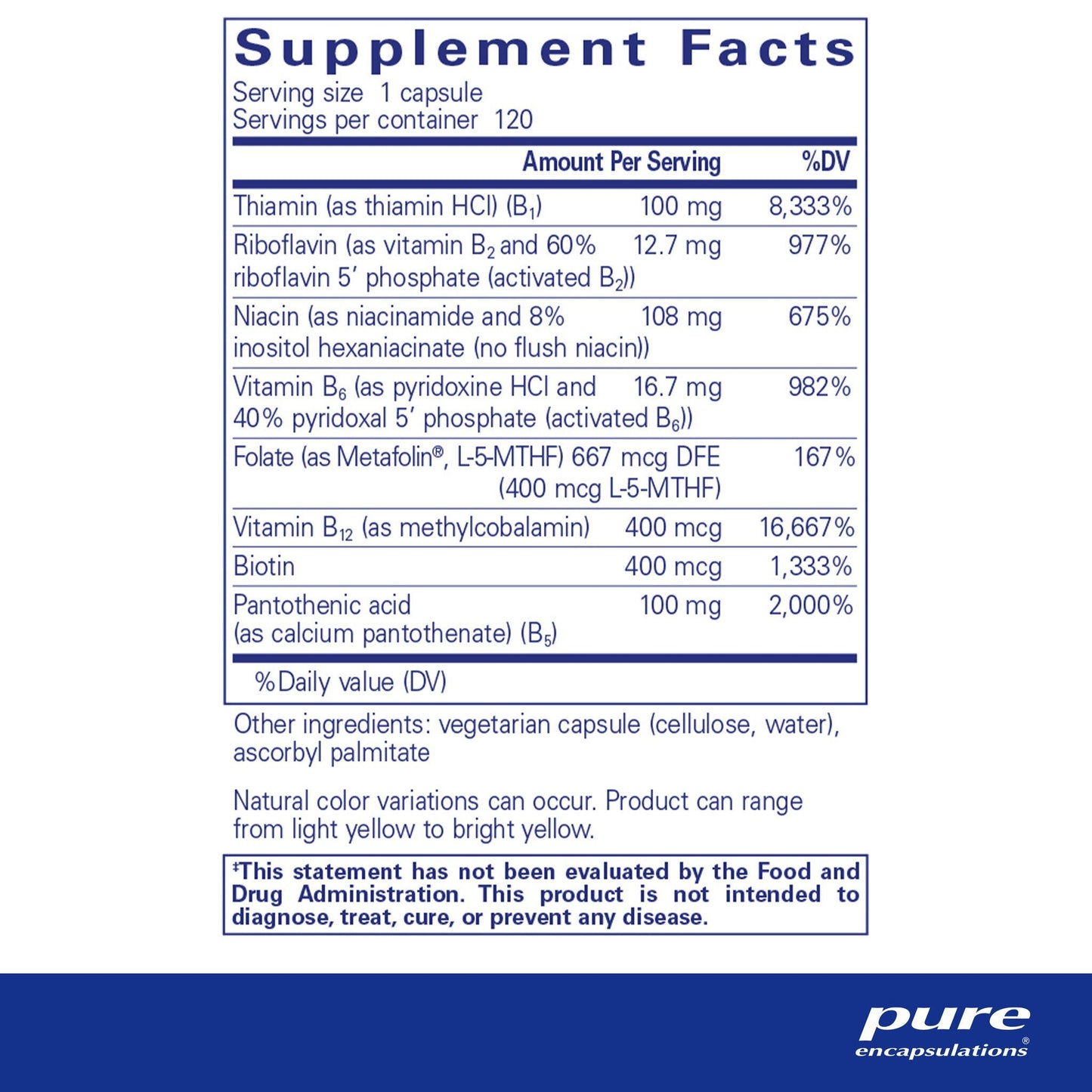 B Complex Plus 120 capsules