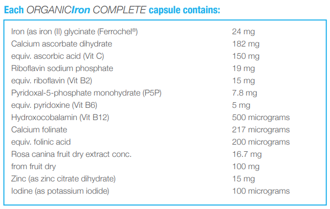 *Organic Iron Plus